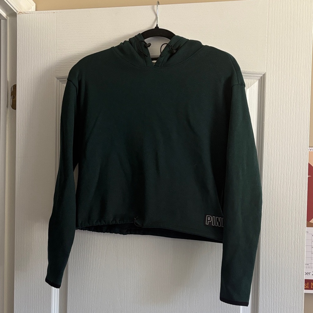 Victoria's Secret Pink Dark Green Hoodie